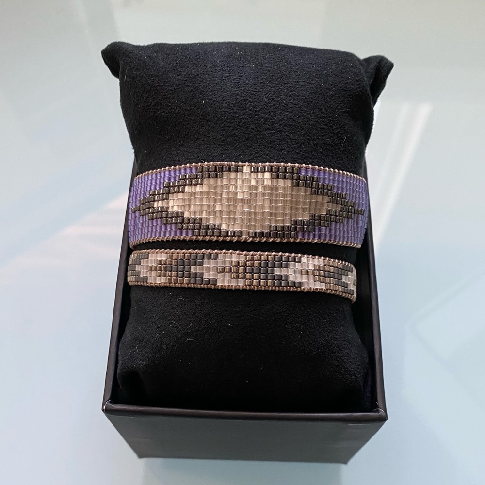 Barbara Orozco tribal diamanté and arrow bracelet.